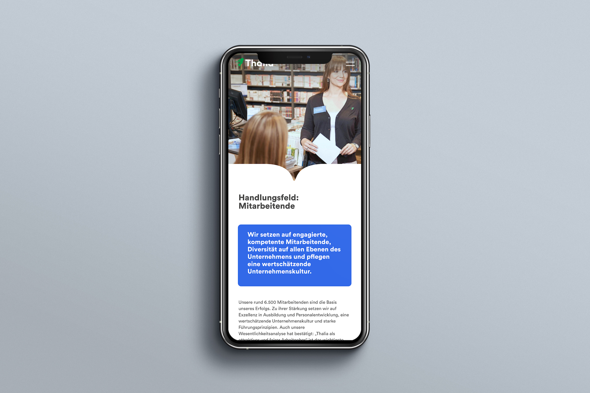 Thalia Corporate Website – Mitarbeitende