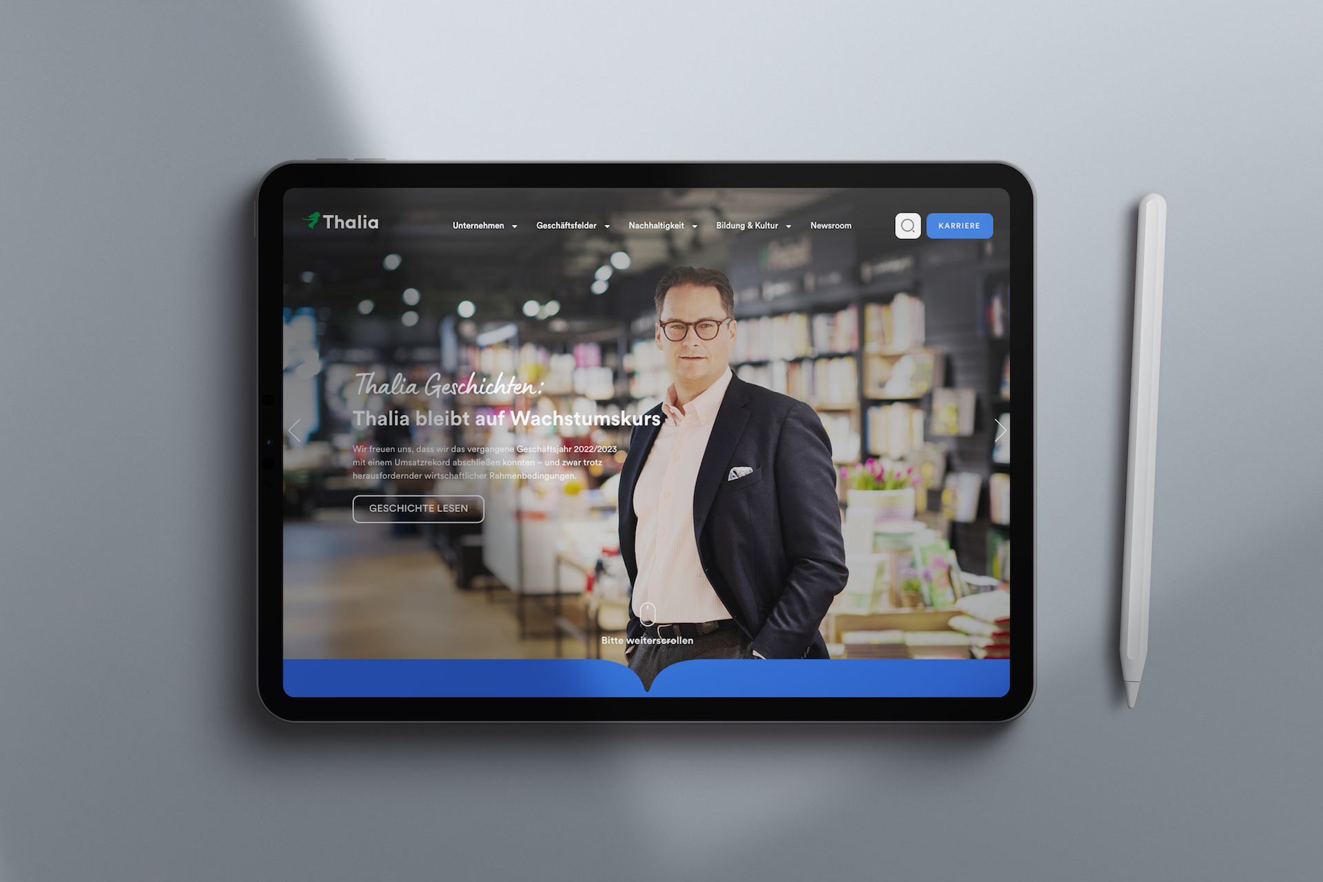 Thalia Corporate Website – Story